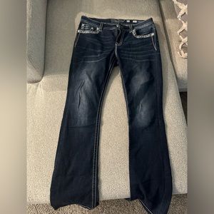 Low rise miss me jeans